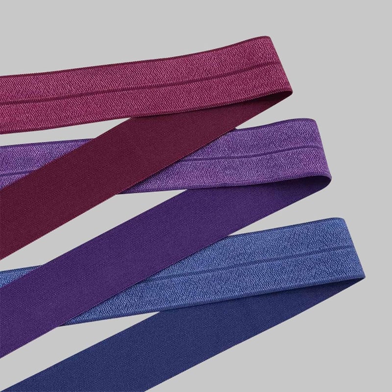 FAYADA Fold Over Elastic,5/8" Foldover FOE Trim Elastic Ribbon,Stretch FOE Band for Hair Ties Headbands Sewing Craft -5 Yards (Wine) - Image 5